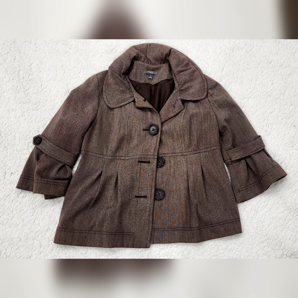 BROWN Apt9 Floral Coat